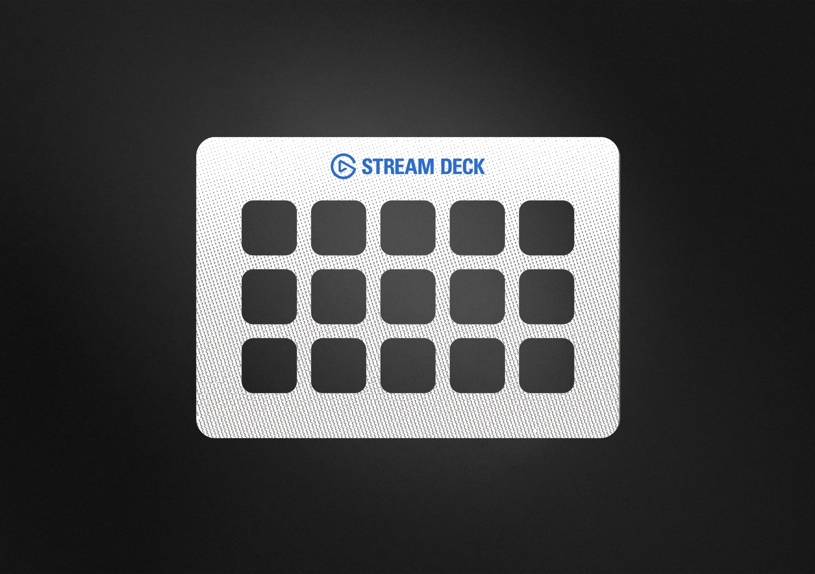 Stream Deck Plain Grain Blue Faceplate | Elgato Stream Deck Plain Grain Blue Faceplate | Elgato
